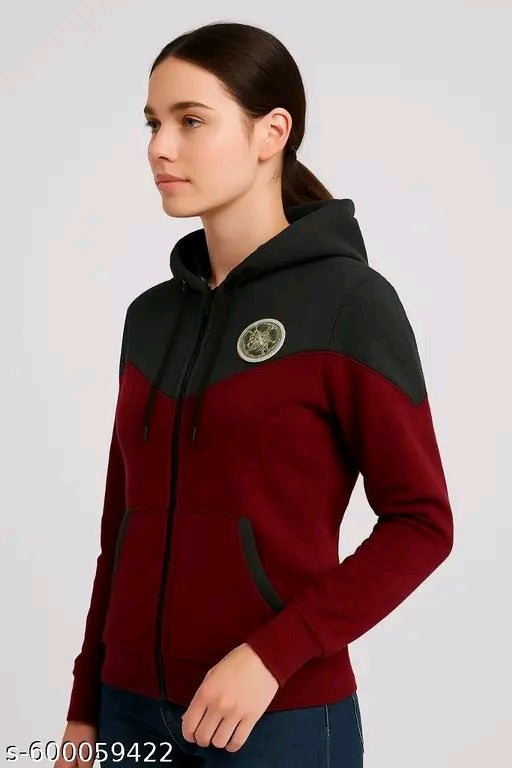 Woman's winters hoodie waistcoat sweat shirt jacket