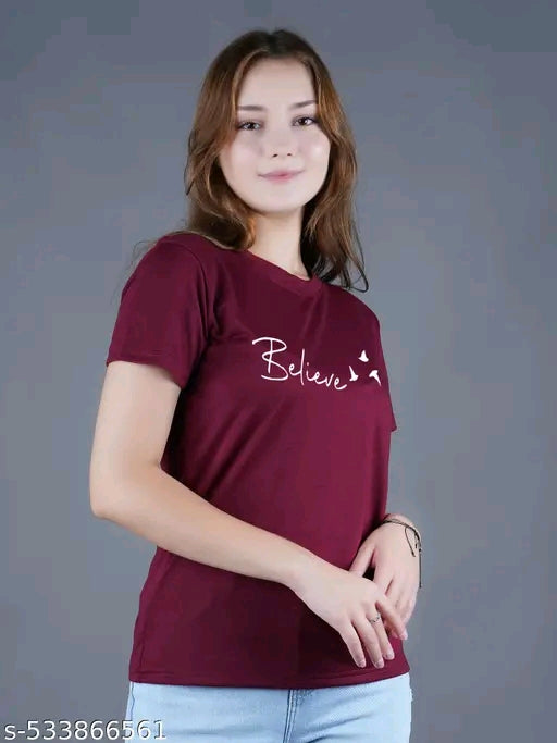 Combo of 3 Cotton Woman's short sleeves tshirts
