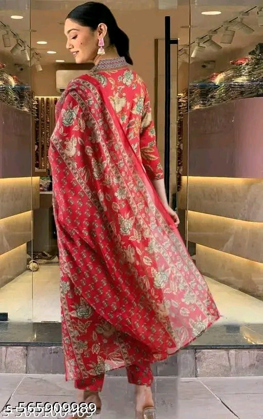 #000 Plus size Kurta set with Dupatta