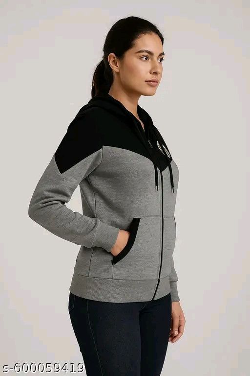 Woman's winters hoodie waistcoat sweat shirt jacket