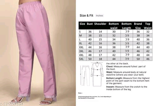 Plus size cotton silk co-ord set ( kurti with bottomwear)