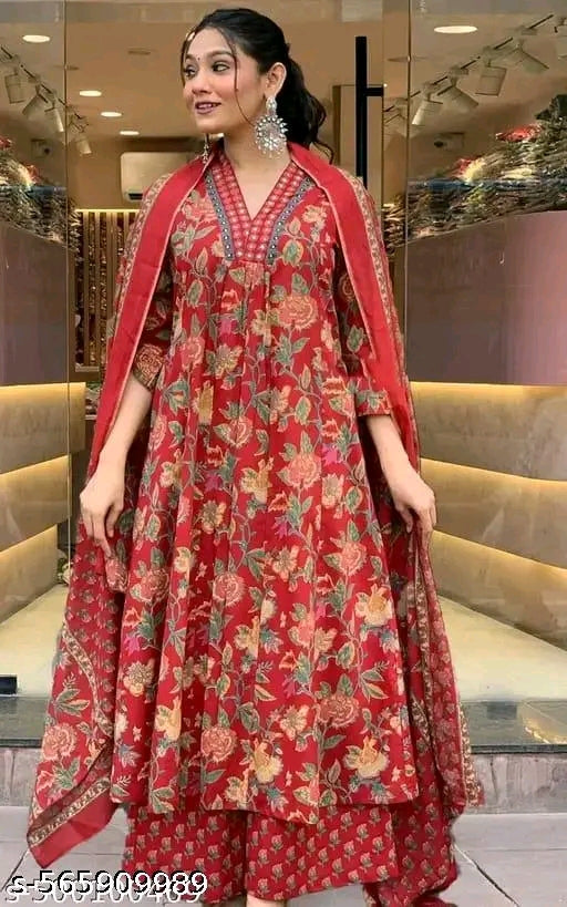#000 Plus size Kurta set with Dupatta