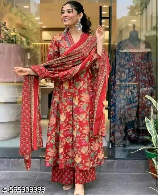 #000 Plus size Kurta set with Dupatta