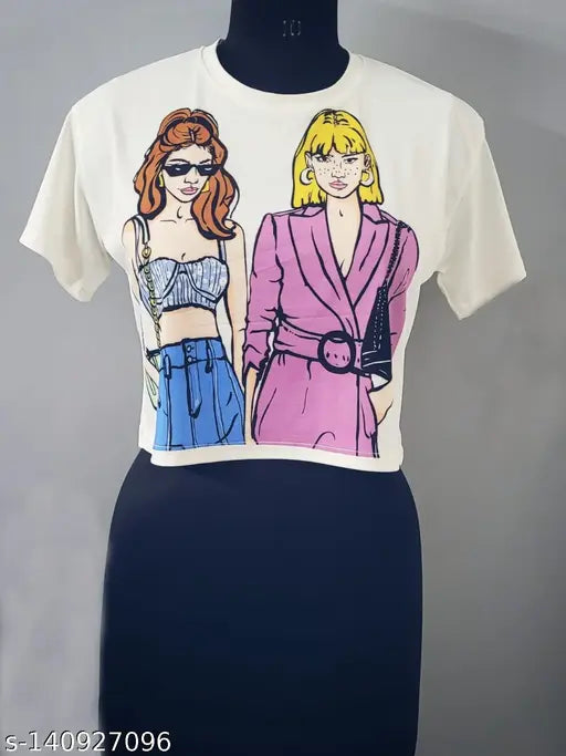 Women Girls Printed T-shirts