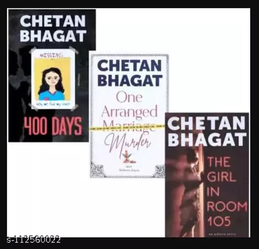 3 Book : One Arranged Murder 400 Days & The Girl In Room 105 (Paperback Chetan Bhagat) Fiction Novels