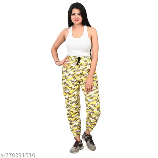 Women's Pack of 1 Green Printed Tights-Activewear