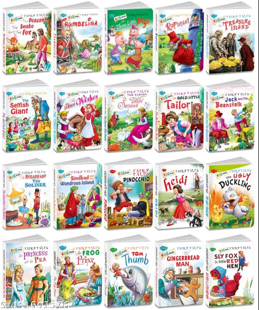 Educational book for kids : Board book for kids Moral stories book for kids Storytelling books for kids - Set of 20 Fairy Tales board books (Hardcover).