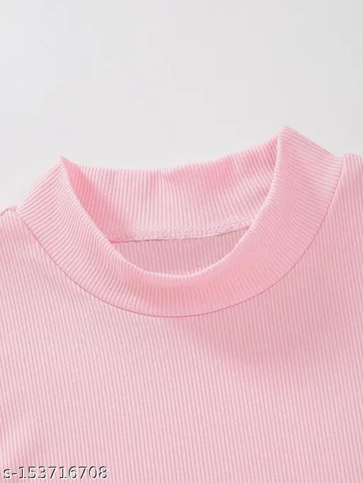 High Neck Sleeveless Ribbed Top