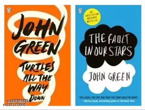Set Of Two Books : Turtles All The Way Down + The Fault In Our Stars (Paperback John Green)