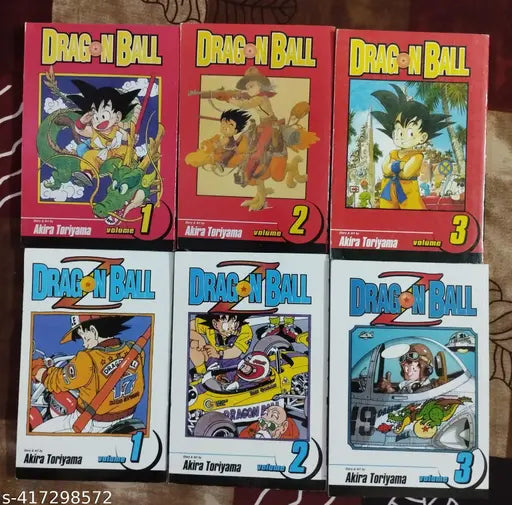 Combo Of Manga Books :- Drag0n Ball Volume-1 2 3 + Drag0n Ball Z Volume-1 2 3 (English Akira Toriyama)