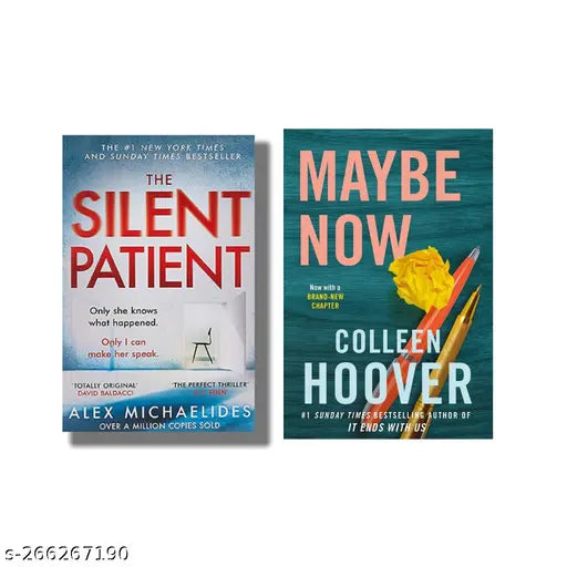 SILENT PATIENT BY ALEX MICHAELIDES + MAYBE NOW BY COLLEEN HOOVER