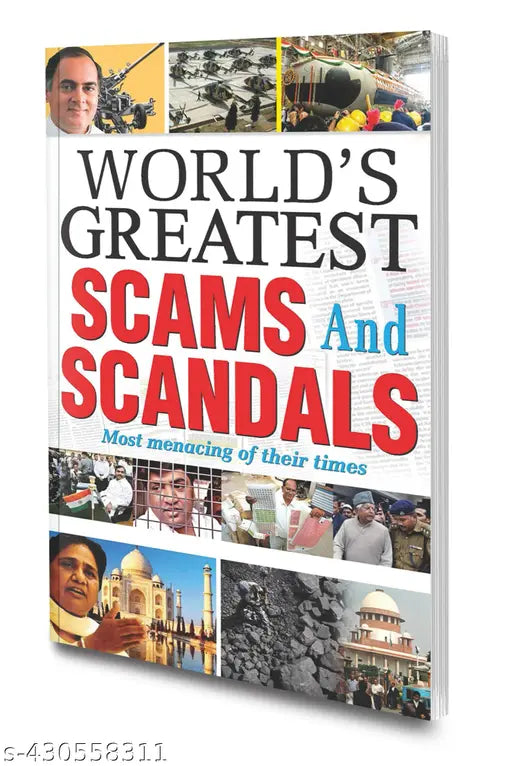 World's Greatest Scams and Scandals book : Famous scams book Educational learning book Educational learning books.