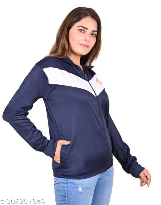 Woman Regular Sports Zipper Jacket