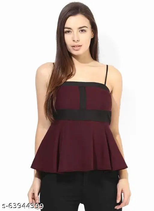women's solid westren top