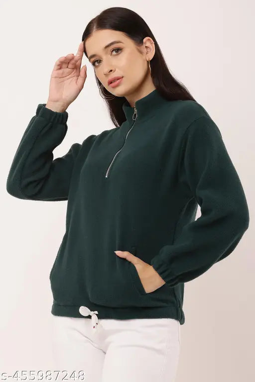 Womens Sweatshirts Half Zip dori Cropped Casual Pullover Thumb Hole Classic Comfy Spring and full