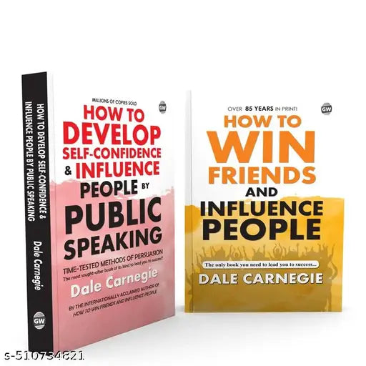 How To Develop Self-Confidence & Influence People by Public Speaking and How To Win Friends And Influence People (Paperback) :Classis English Novel Self help book Educational book- Combo of 2 Novels