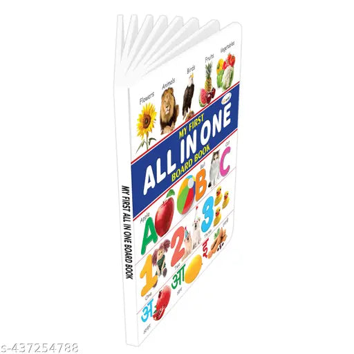 MY FIRST ALL IN ONE BOARD BOOK : Board Books For Children Learning Picture Library For Kids Toddler board book Early learning book Topics