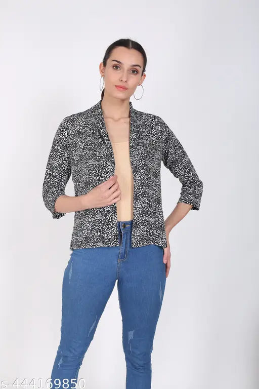 HF Zebra Print Black Shrug