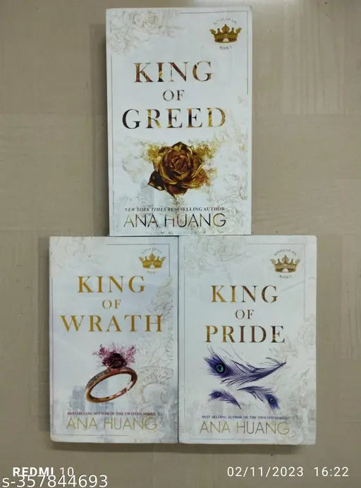 Best Combo Of 3 Books :- King Of Wrath-1 + King Of Pride-2 + King Of Greed-3 (English Paperback Ana Huang)
