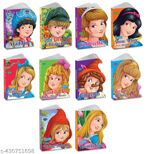 Collection of 10 die-cut book for kids - Board book for kids Die-cut book for kids Learning book for kids