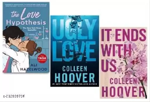 THE LOVE HYPOTHESIS + UGLY LOVE + IT ENDS WITH US ( 3 Books Combo ) (Paperback Colleen Hoover Hazelwood Ali)