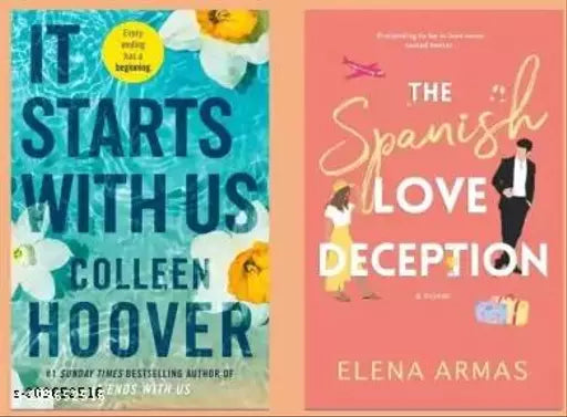 It Start With Us + The Spanish Love Deception (2 BOOKS COMBO) (Paperback Elena Armas & Collen Hoover)