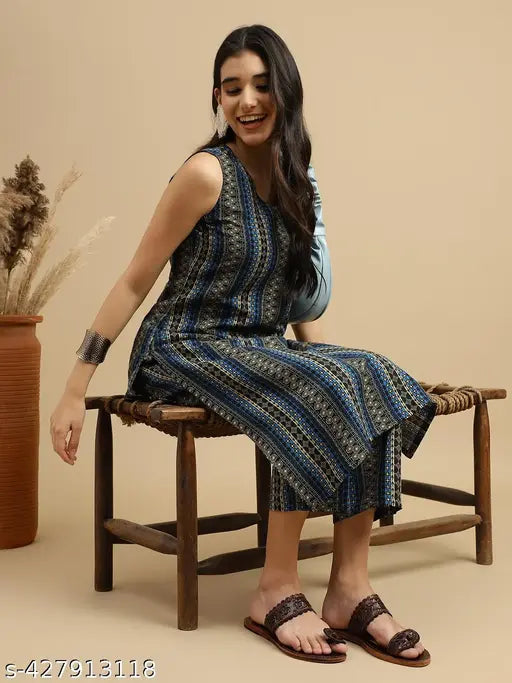 Women's Poly Rayon Kurta and Pant set