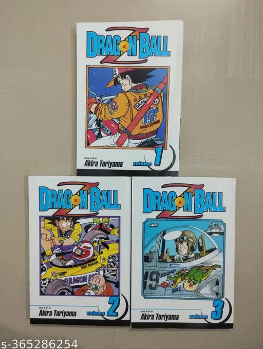 Best Combo Of Manga 3 Books :- Dragon Ball Z Volume-1 2 &3 (English Paperback Akira Toriyama)