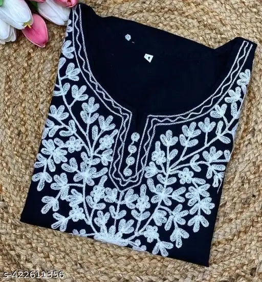 pure cotton black kurti