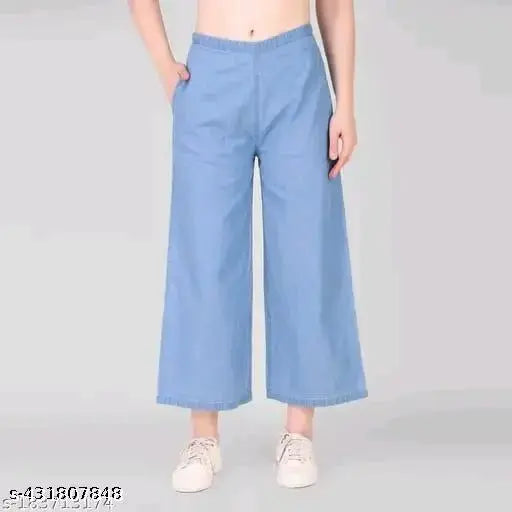 Woman denim Plazzo