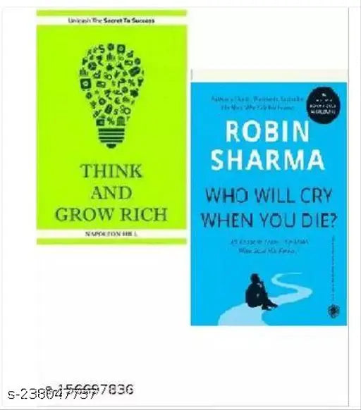 Think and grow rich + who will cry when you die BOOK