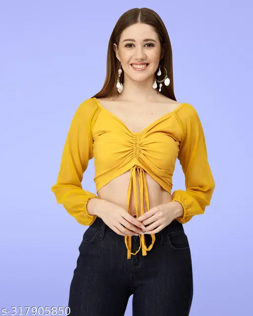 MISS AYSE Women's Georgette Tops Tunics – Sheetal Online Fashion