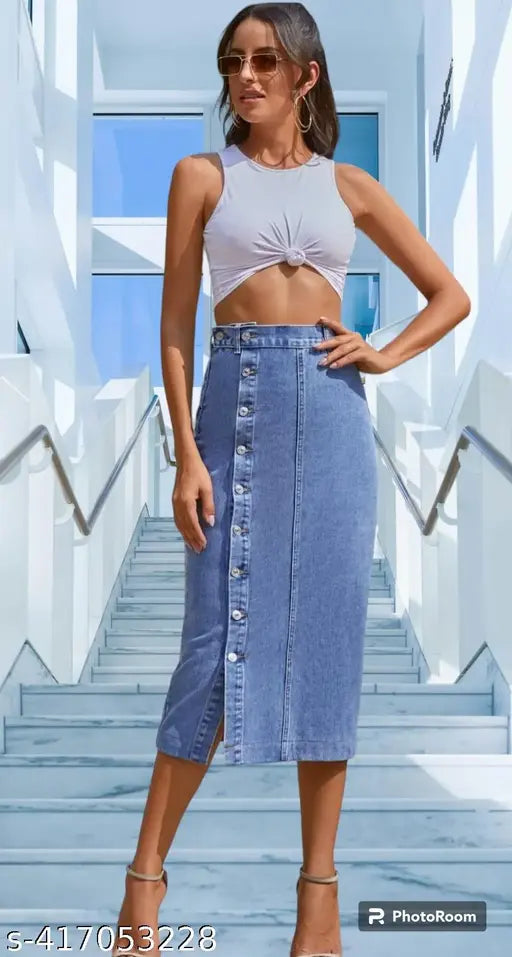 Woman Denim Skirt