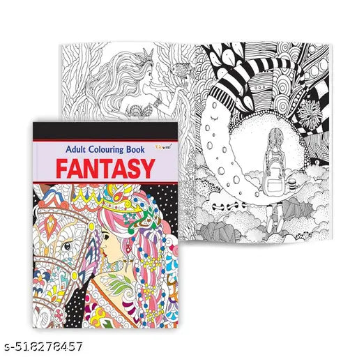 Fantasy - Adult Colouring Book : Relaxing coloring book for kids Creative fantasy illustrations Art coloring Book for mindfulness and relaxation
