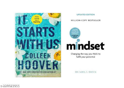 IT STARTS WITH US BY COLLEEN HOOVER +THE MINDSET BY DR CAROL S DWECK