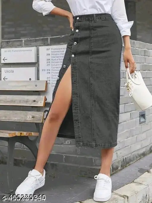 Woman High waist Denim Skirt