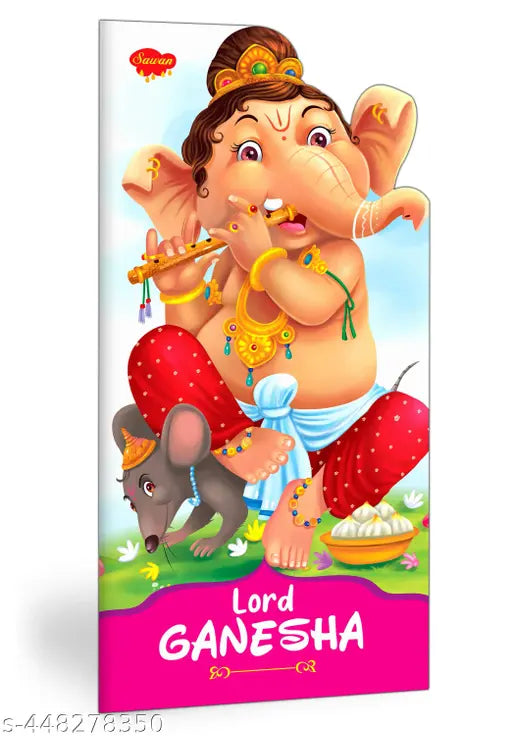 Lord Ganesha Book In English : Die-cut shape books for children Kid's learning storybook in english Toddlers story book