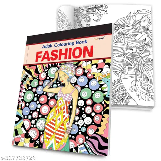 Fashion - Adult Colouring Book : Mindful Art Coloring Creative colouring book Adult Coloring Book Art Therapy Coloring Book for relaxation
