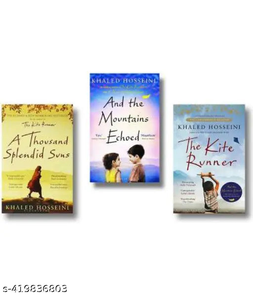 Best 3 books combo--And The Mountain Echoed + A Thousand Splendid Suns + The Klte Runner By Khaled Hosseini ( English Paperback) Bestseller