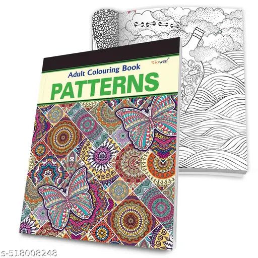 Patterns - Adult Colouring Book : Stress-Relief Coloring Book Creative coloring Art pages Mindful coloring patterns for adults and kids