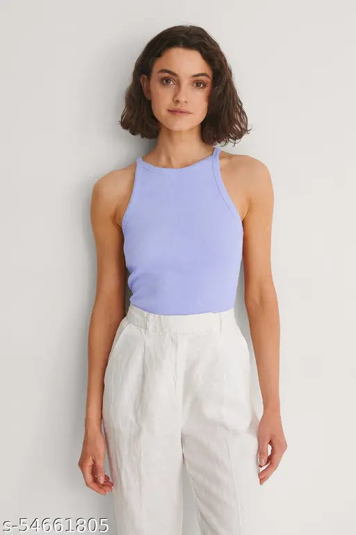 Redamancii Women Ribbed Spaghetti Tank Top