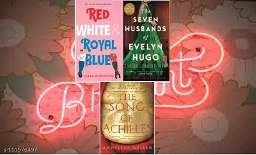 Red White & Royal Blue & The Song Of Achilles + the seven husband (best 3 books combo in paperback)