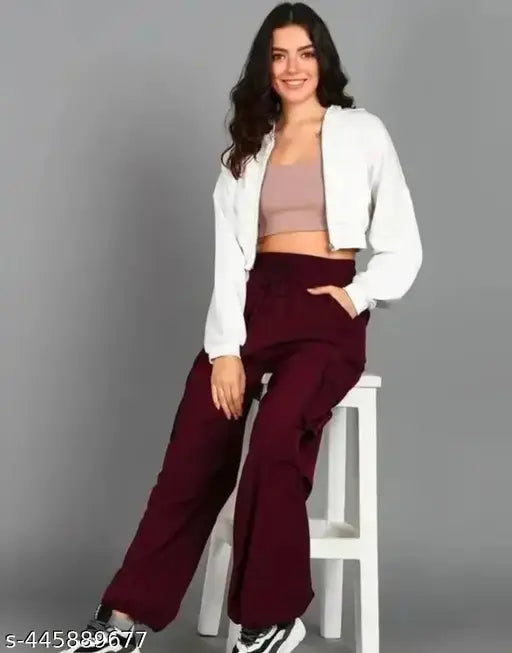 109 F Mahroon NS Trouser For Women &