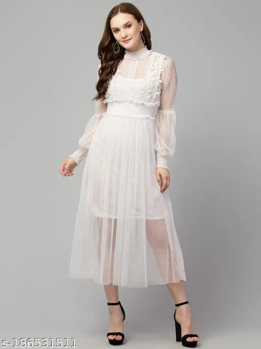Trendy Lace Net Dresses