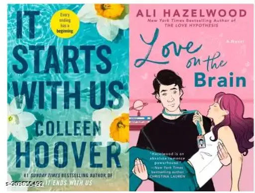 It Start With Us + Love On The Brain (2 BOOKS COMBO) (Paperback Colleen Hoover Hazelwood Ali)