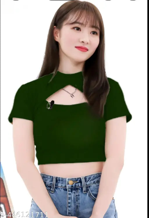 Nyra Cut Front Crop Top Latest Trending