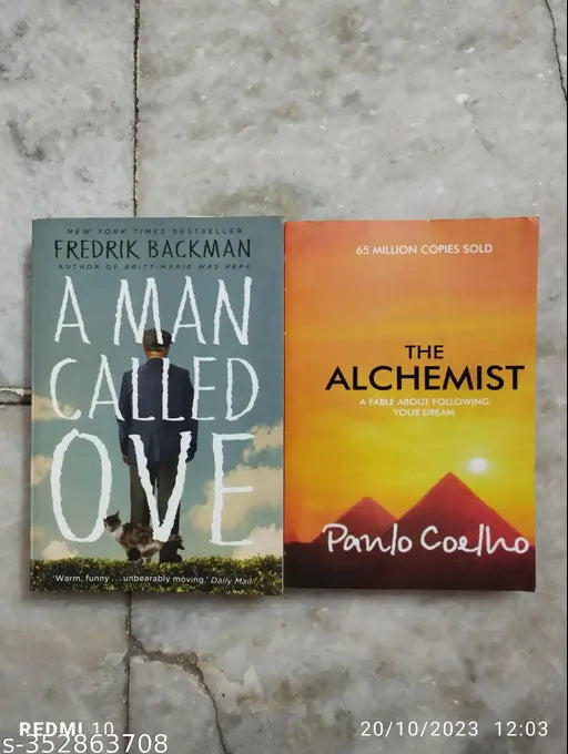 A Man Called Ove + The Alchemist (English Paperback Fredrick Backman Paula Coelho)