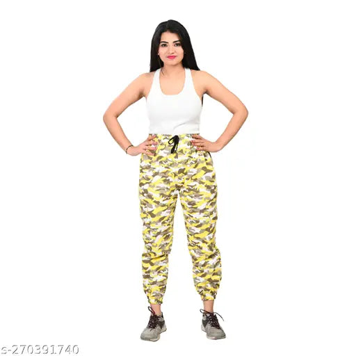 Women's Pack of 1 Green Printed Tights-Activewear