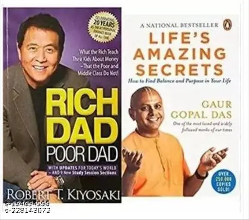 Rich Dad Poor Dad+Life's Amazing Secrets: How to Find Balance and Purpose in Your Life(Set of 2books)