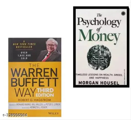 Set Of Best Seller Books : The Warren Buffett Way The Psychology Money (Robert G. Hagstrom) (Paperback Robert G. Hagstrom & Morgan Hausel)